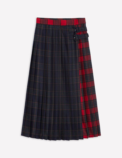 Josephine Kilt Midi Skirt