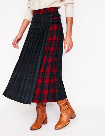 Josephine Kilt Midi Skirt