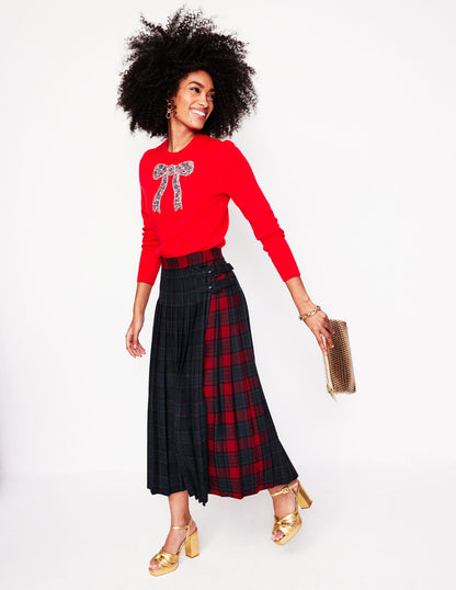 Josephine Kilt Midi Skirt