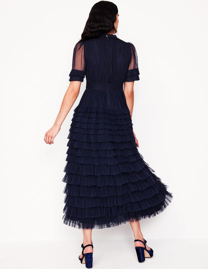 Tiered Ruffle Tulle Dress