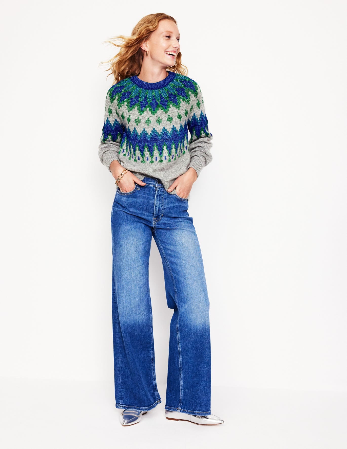 Kat Sparkle Fair Isle Jumper