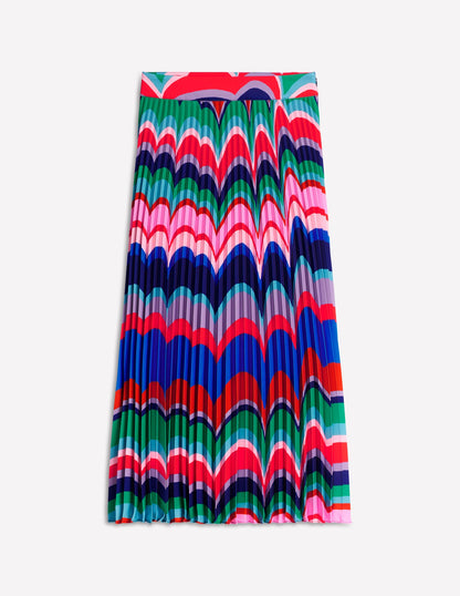 Pleated Maxi Skirt