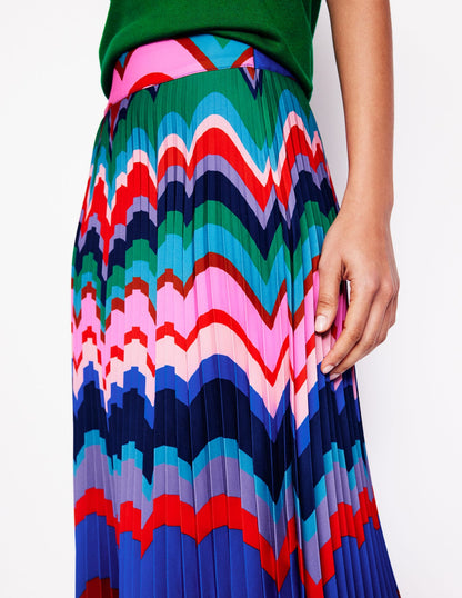 Pleated Maxi Skirt