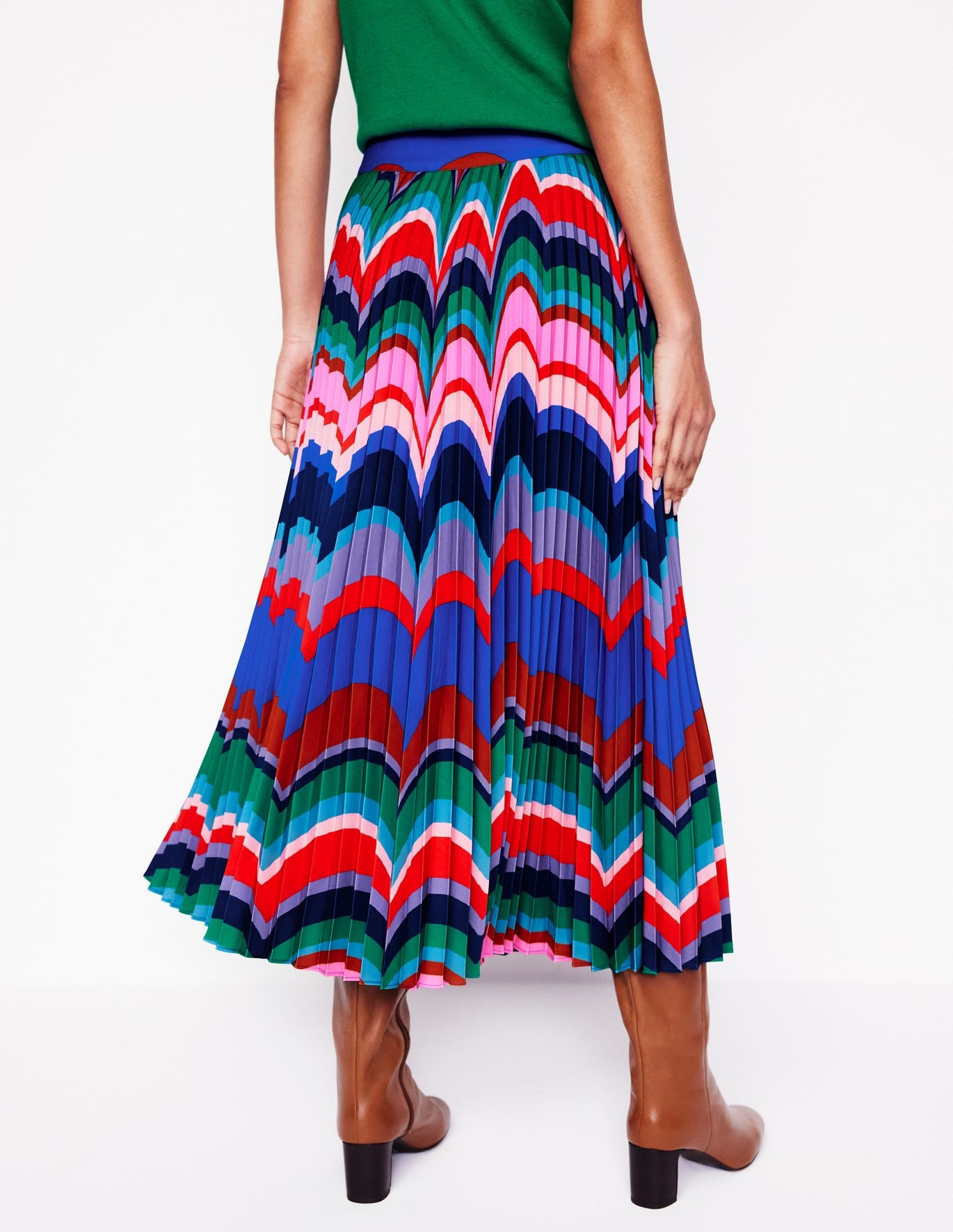 Pleated Maxi Skirt