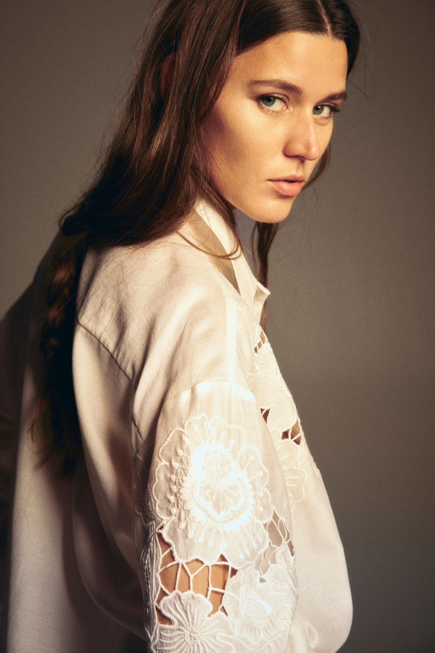 Broderie anglaise shirt