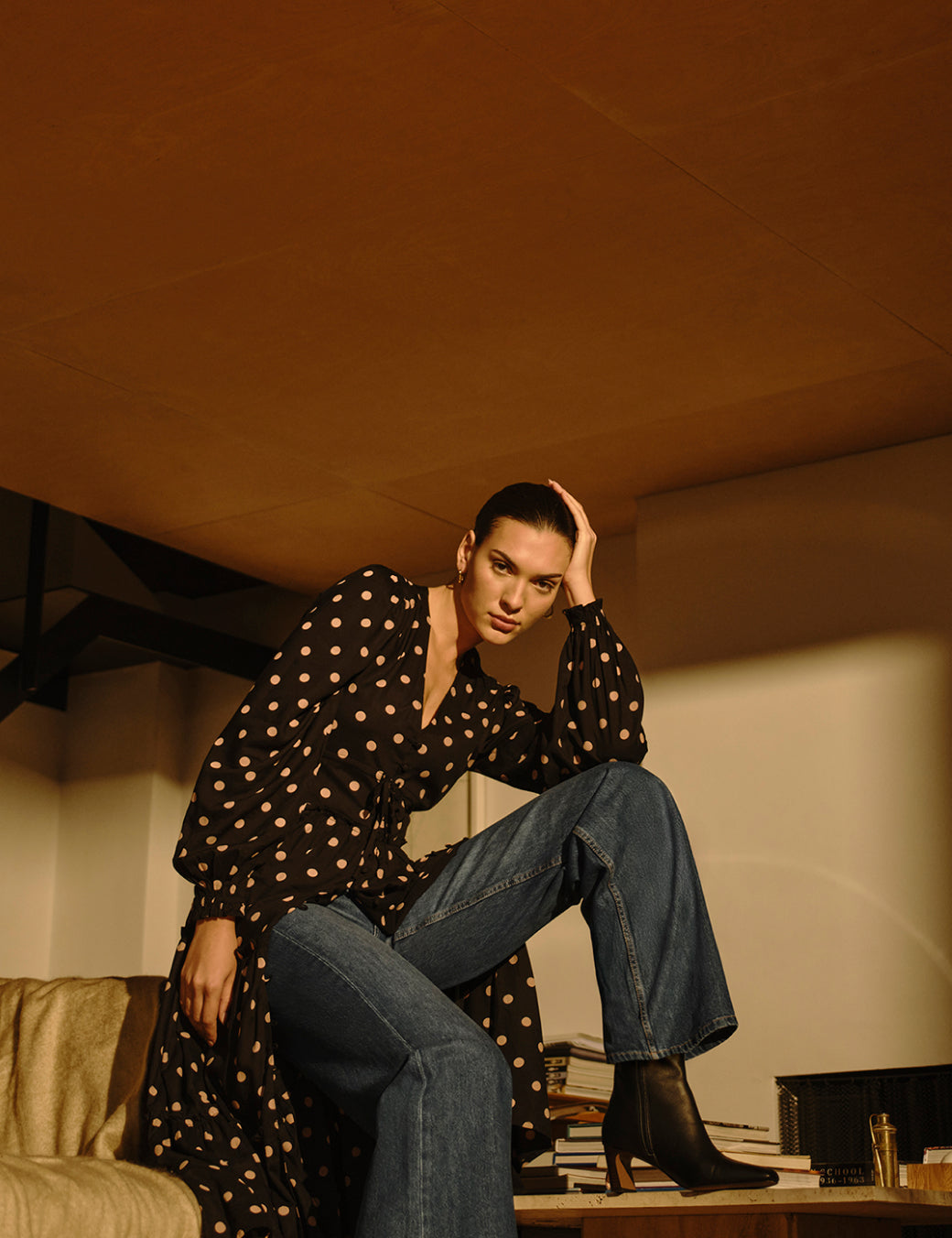 Black Leather Ankle Boots