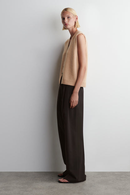 Knitted Cashmere-Blend Vest