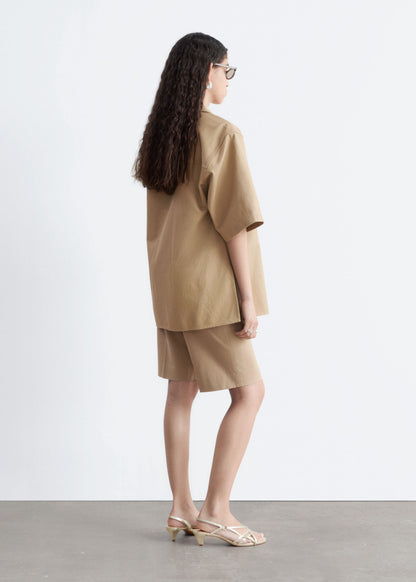 Short-Sleeve Cotton Shirt