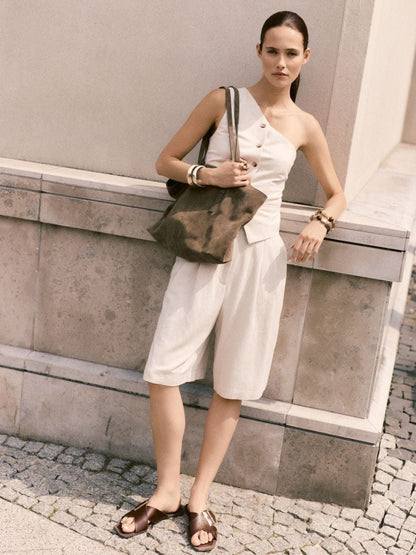 Asymmetric waistcoat