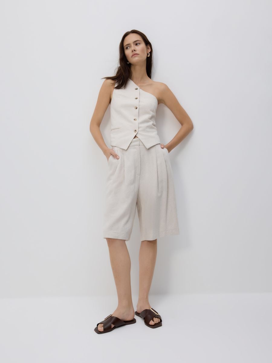 Asymmetric waistcoat