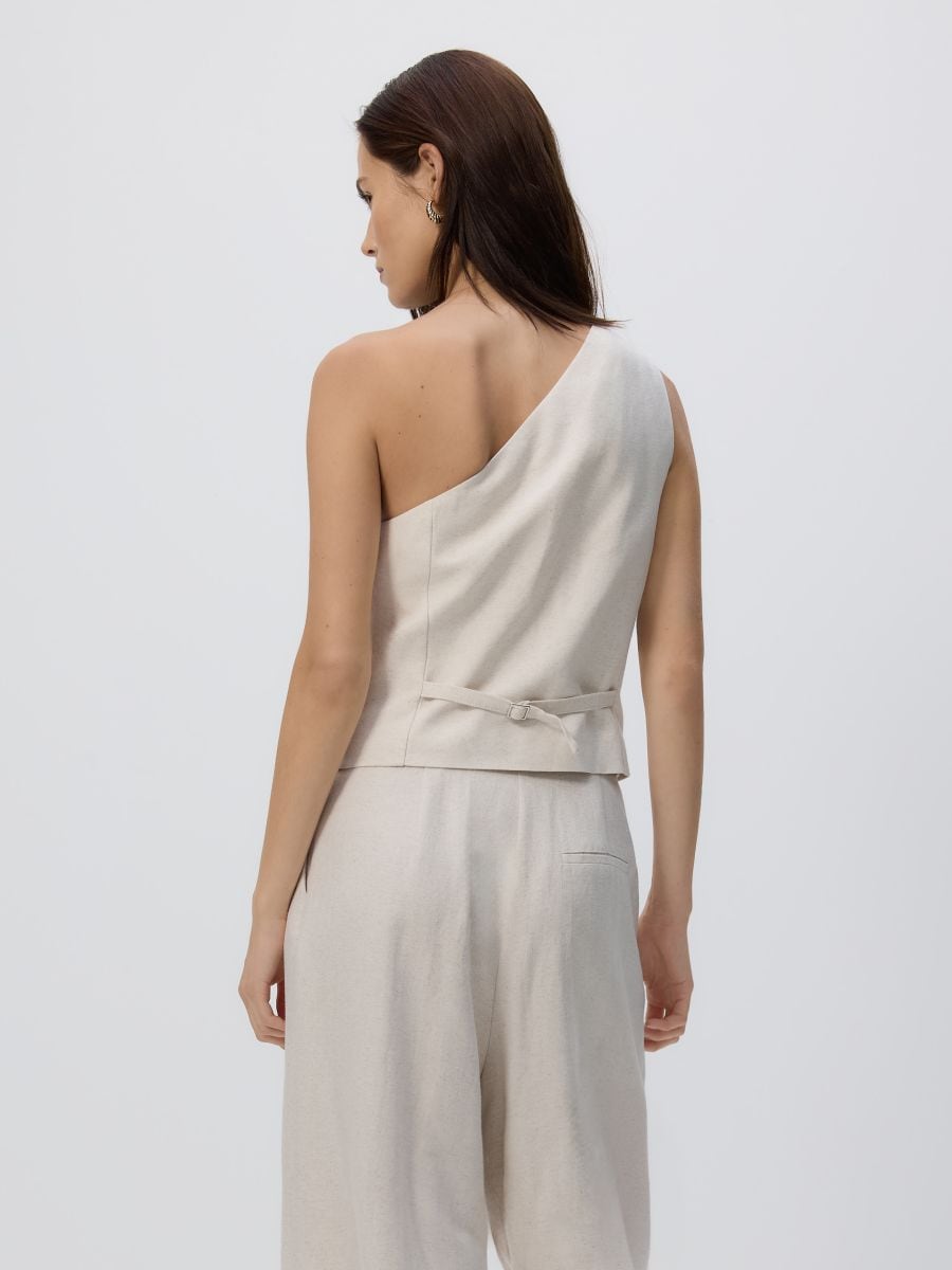 Asymmetric waistcoat
