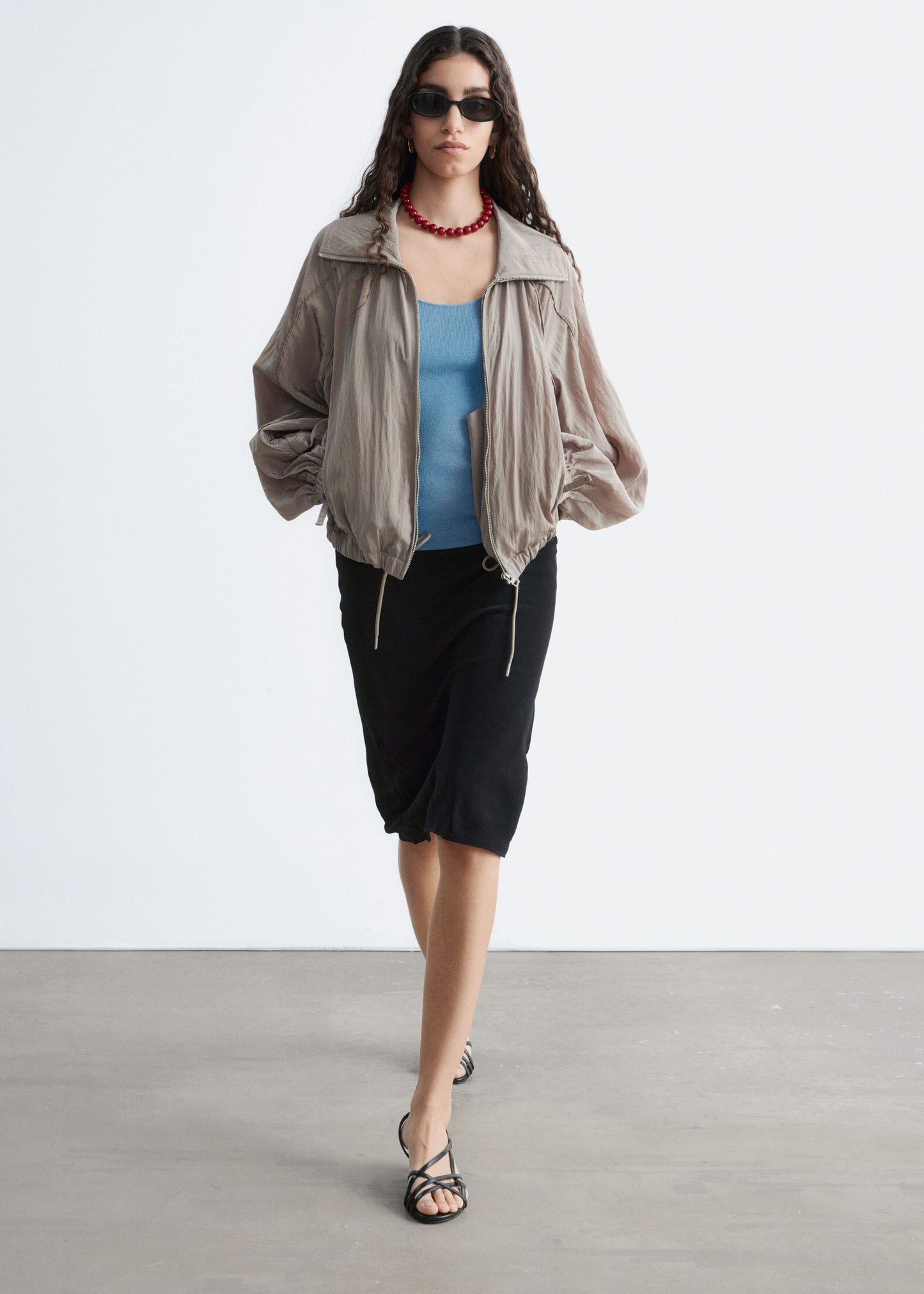 Sporty Viscose-Blend Jacket