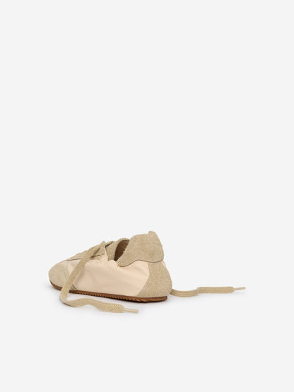 Suede-Nylon Trainers