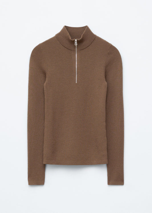 Half-Zip Wool Jumper