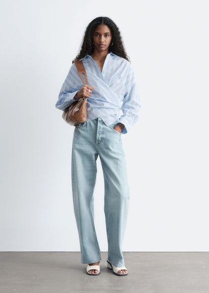 Tie-Waist Cotton Shirt