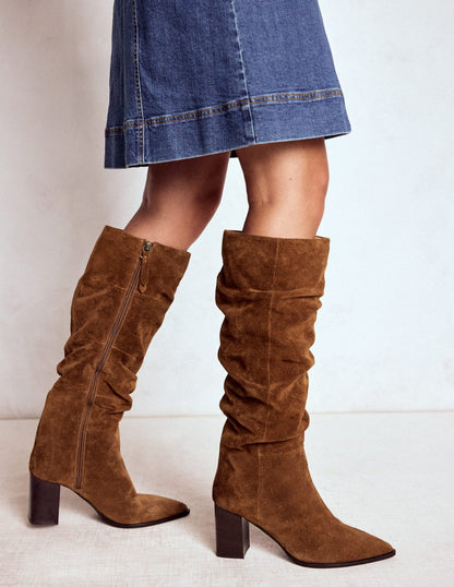 Vera Block Heel Point Boots