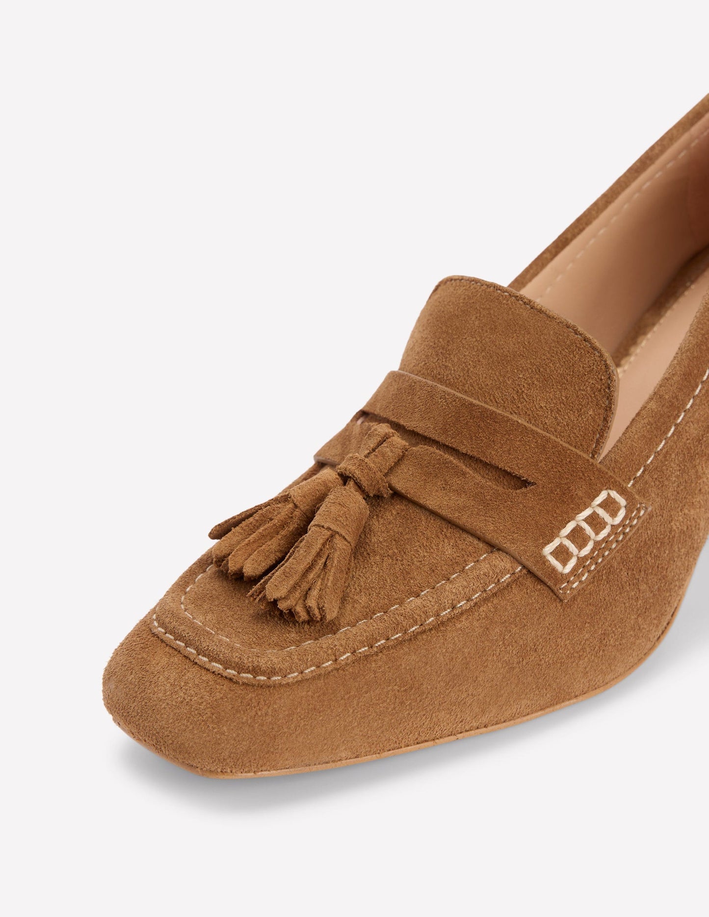 Sol Block Heeled Penny Loafers