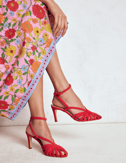 Heeled Cage Sandals