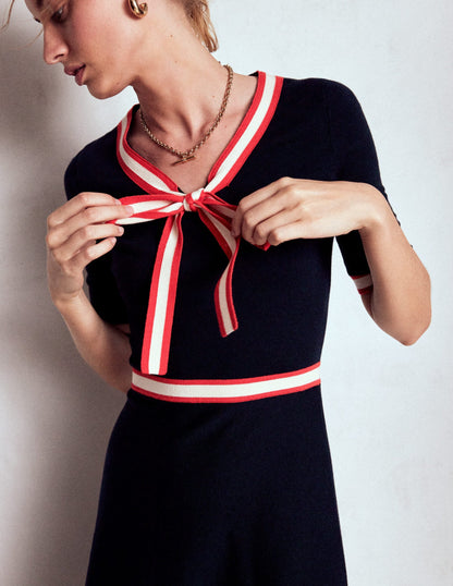 Tipped Bow Dress