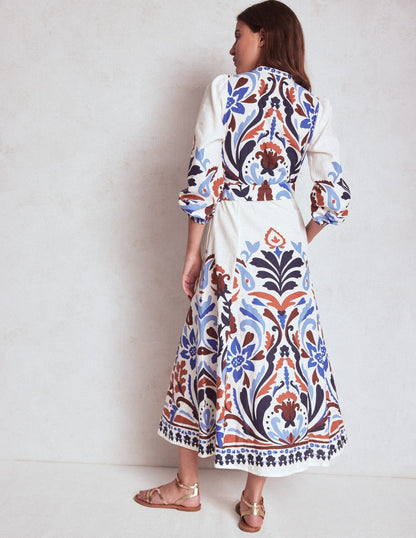 Mae Linen Blend Shirt Dress