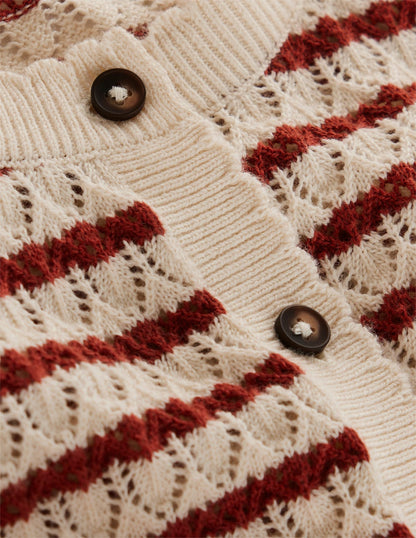 Dot Pointelle Cardigan