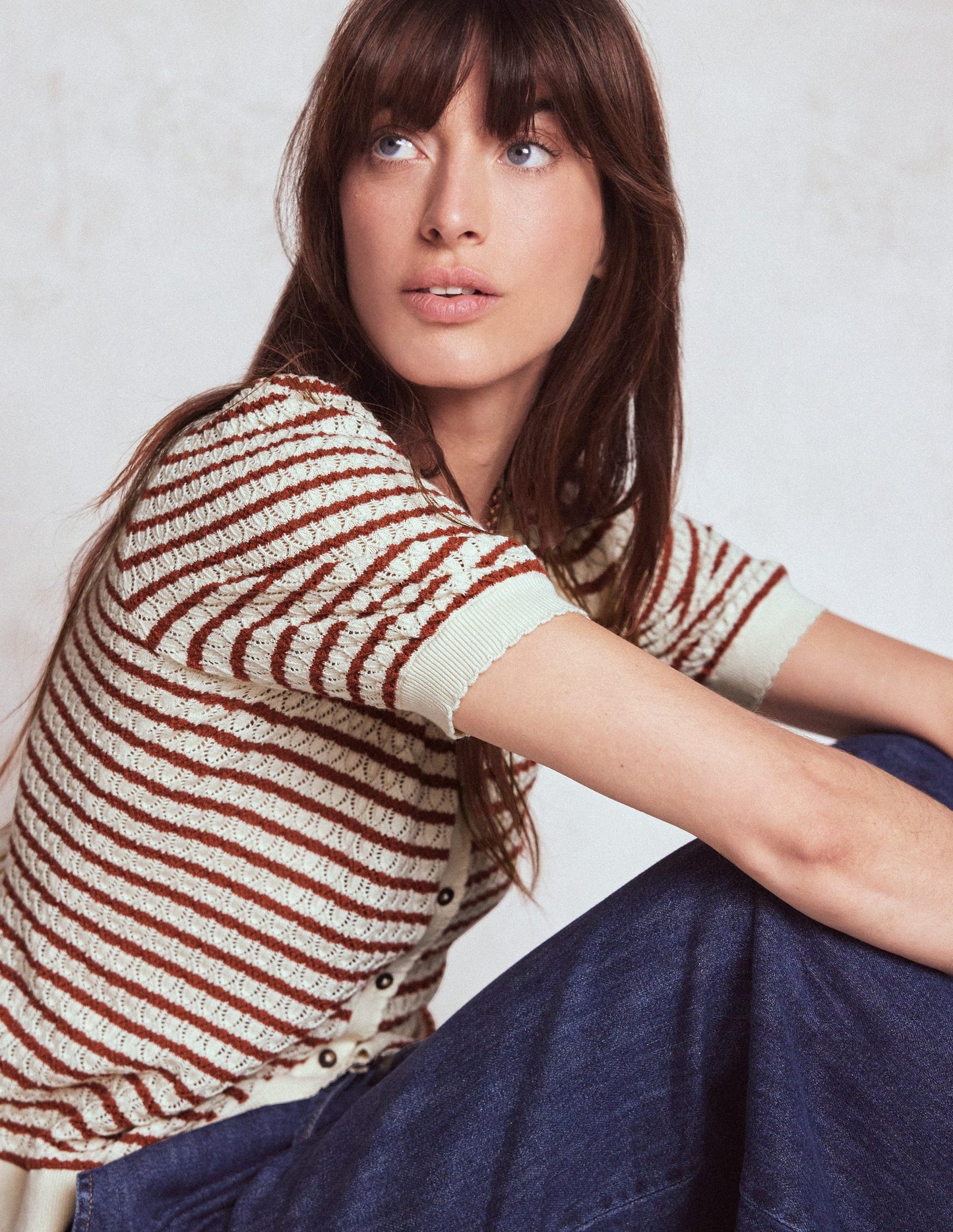 Dot Pointelle Cardigan
