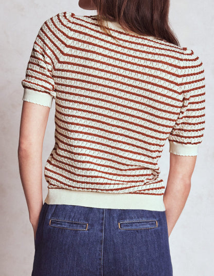 Dot Pointelle Cardigan