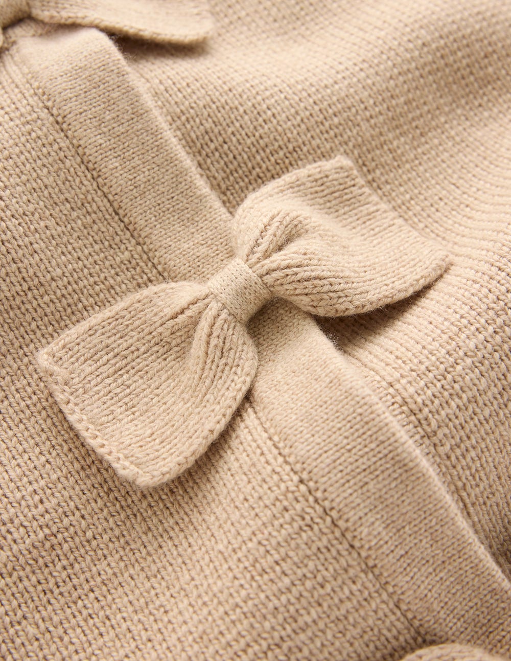 Knitted Bow Cardigan