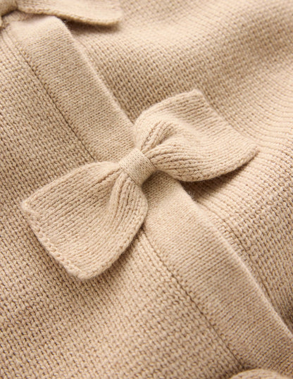 Knitted Bow Cardigan