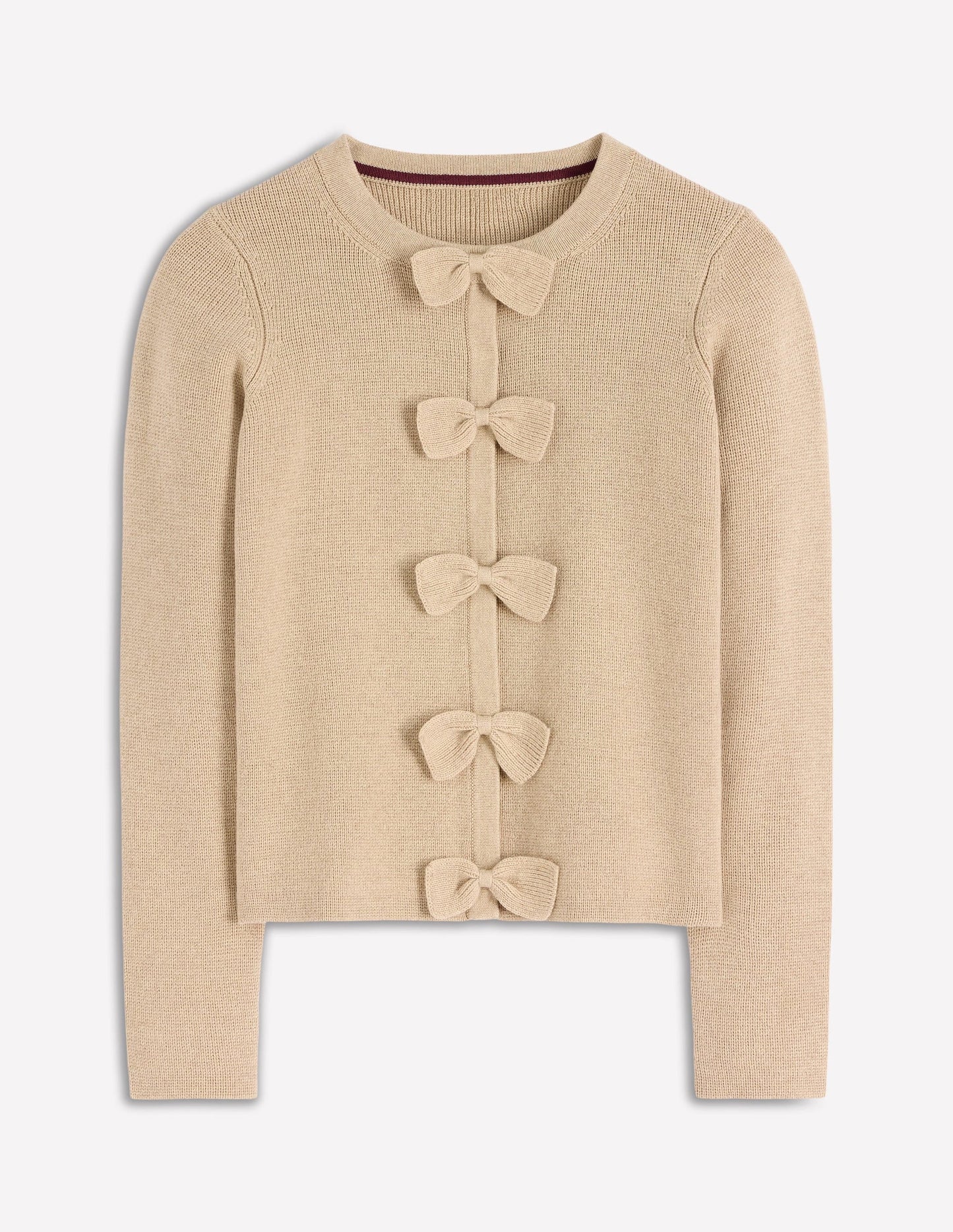 Knitted Bow Cardigan
