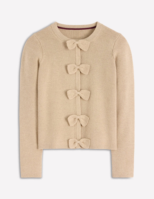 Knitted Bow Cardigan