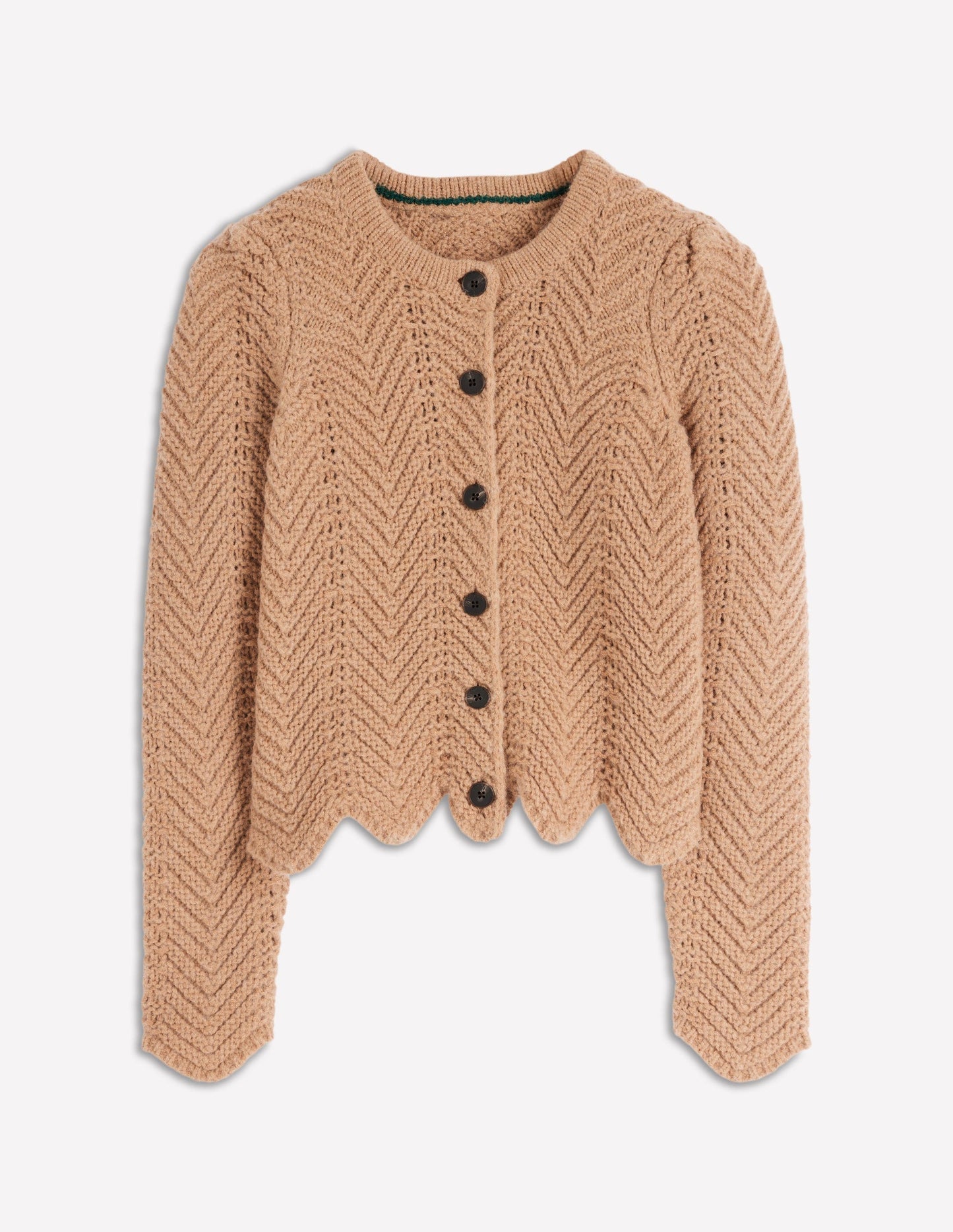 Chunky Chevron Knitted Jacket