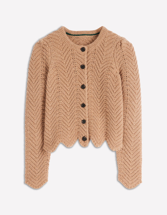 Chunky Chevron Knitted Jacket