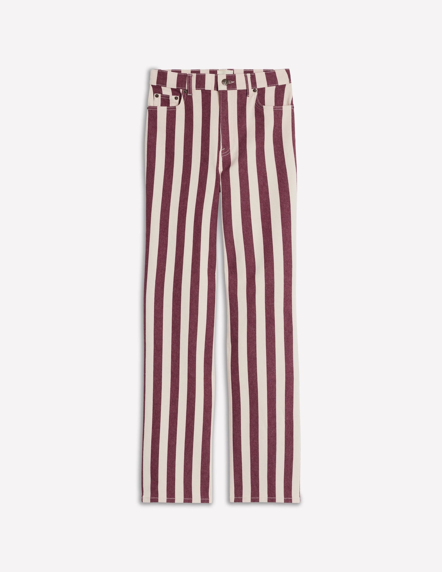 High Rise Column Leg Jeans