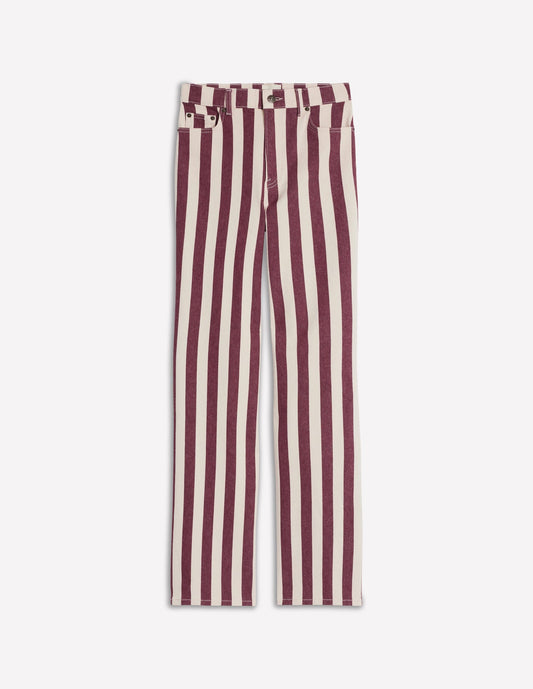 High Rise Column Leg Jeans