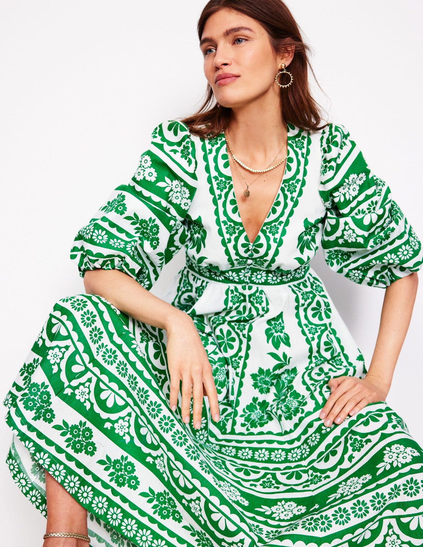 Lola Blouson Maxi Dress