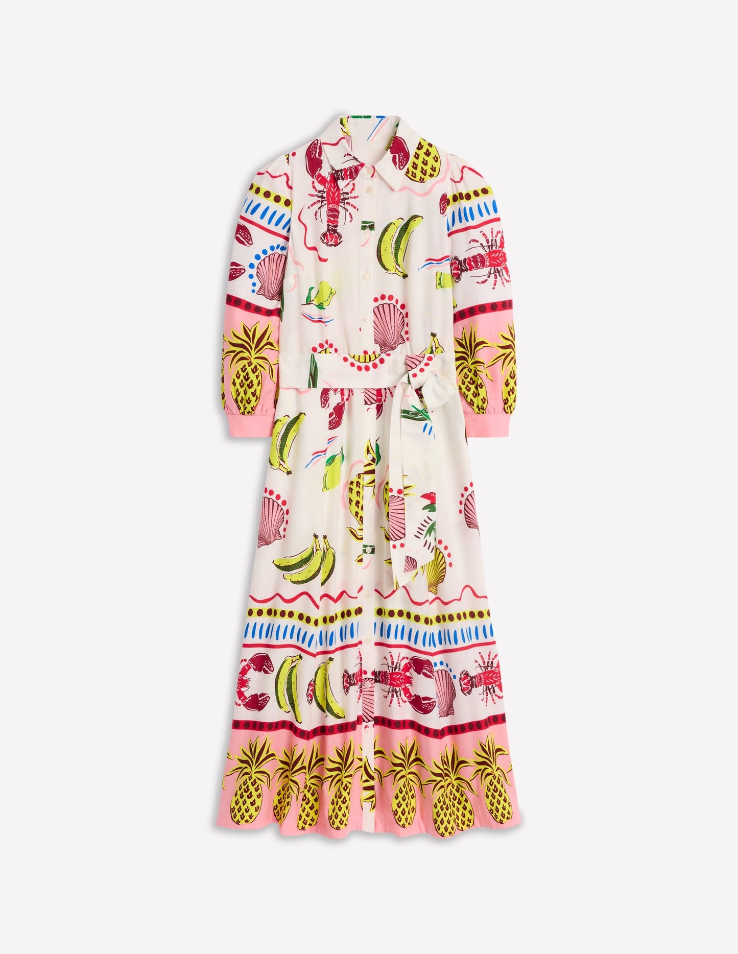 Clara Linen Blend Shirt Dress
