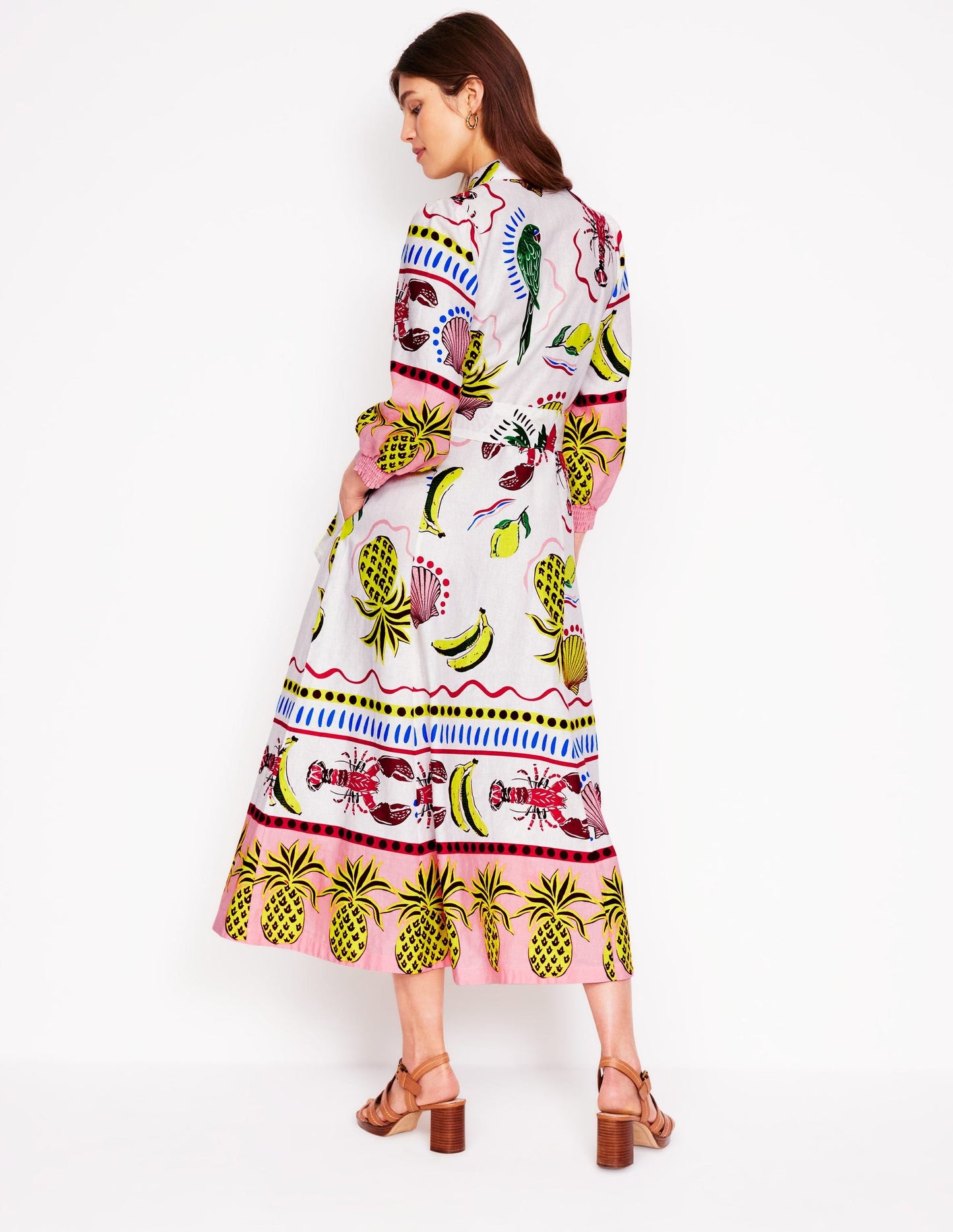 Clara Linen Blend Shirt Dress