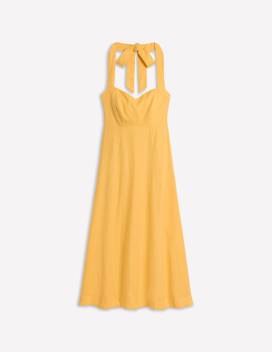 Halter Linen Dress