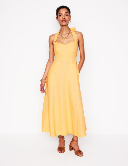 Halter Linen Dress