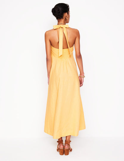 Halter Linen Dress