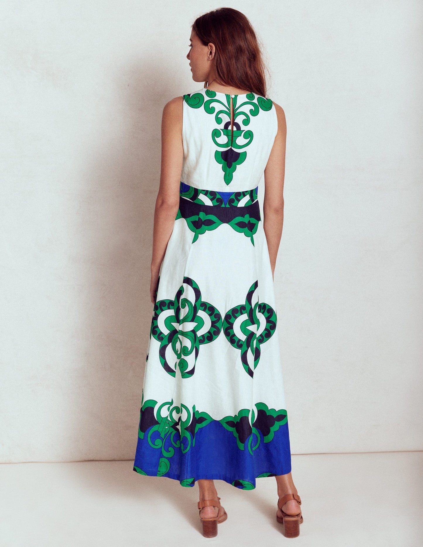Sleeveless Linen Blend Dress