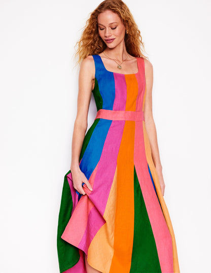 Seam Detail Fit & Flare Dress