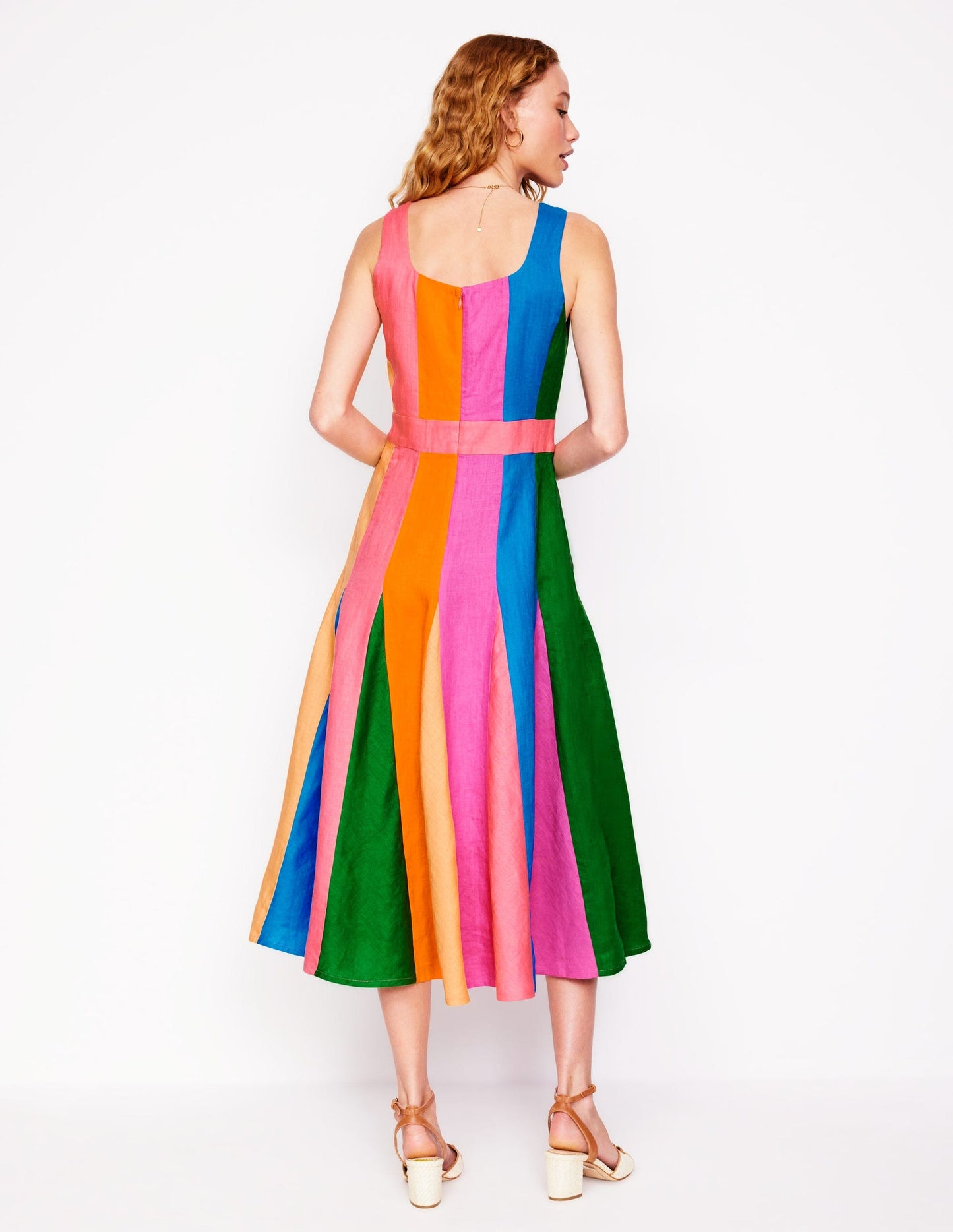 Seam Detail Fit & Flare Dress