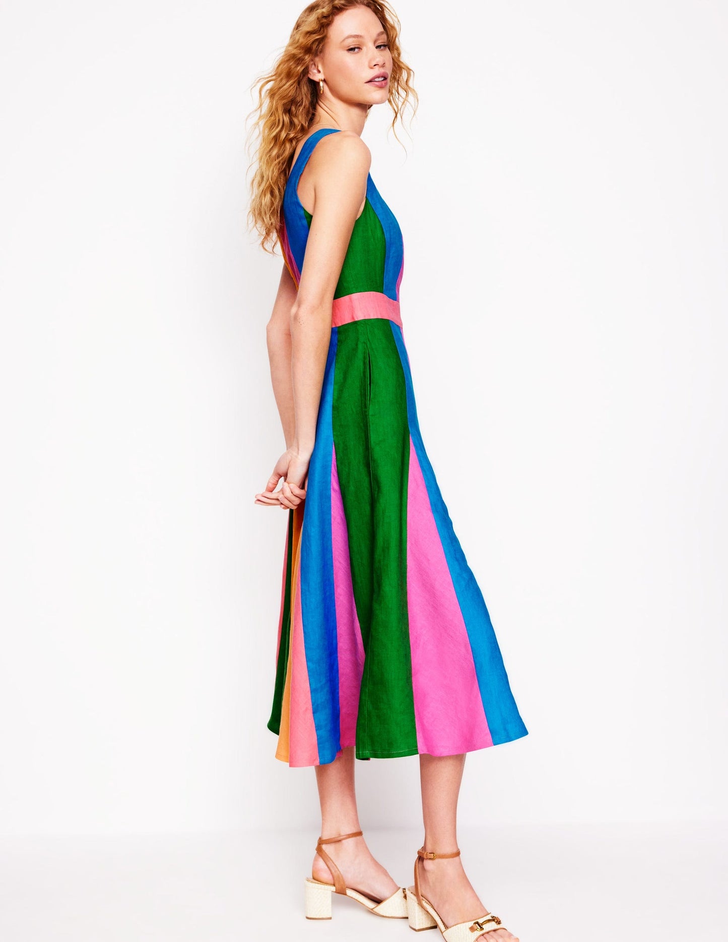 Seam Detail Fit & Flare Dress
