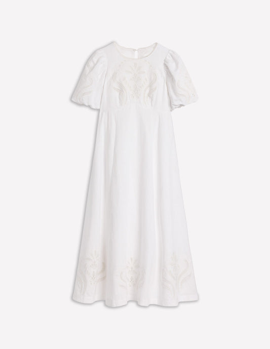 Empire Broderie Tea Dress