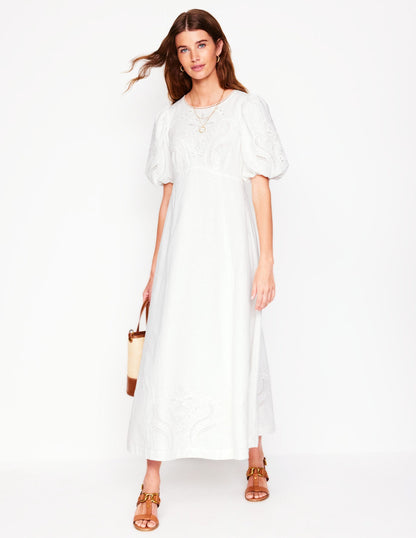 Empire Broderie Tea Dress
