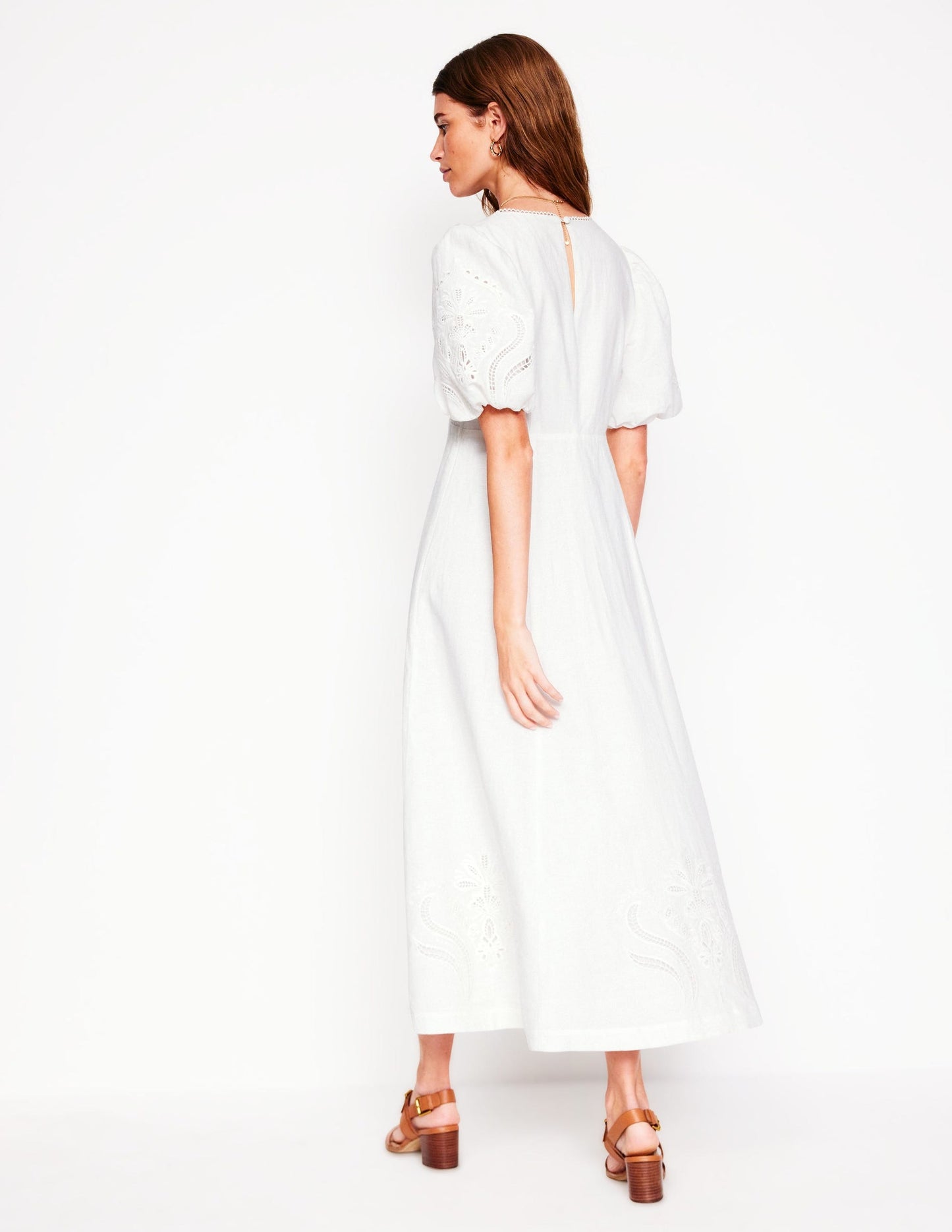 Empire Broderie Tea Dress