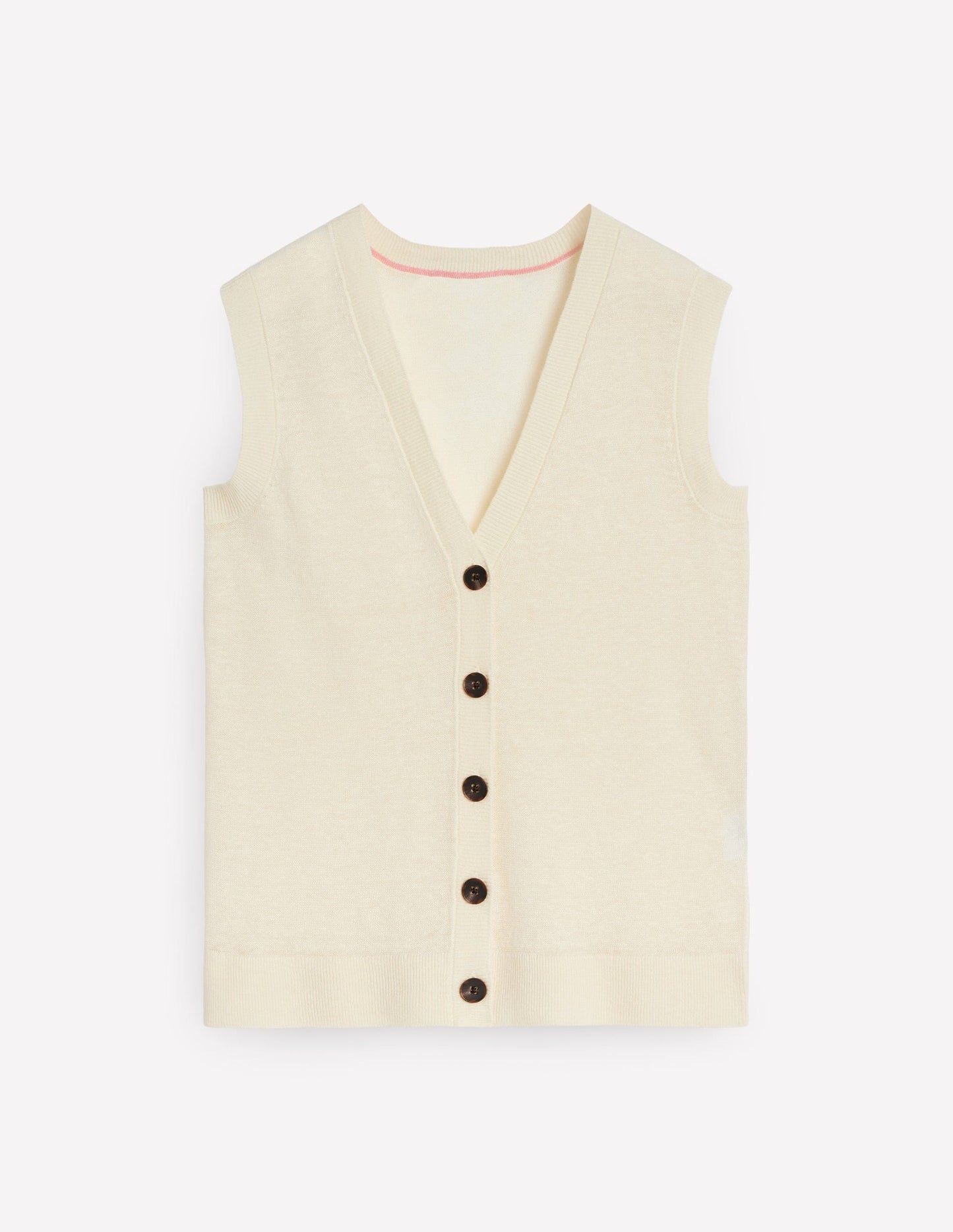 V-Neck Linen Waistcoat