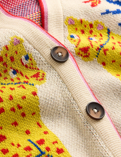 Jacquard Boyfriend Cardigan